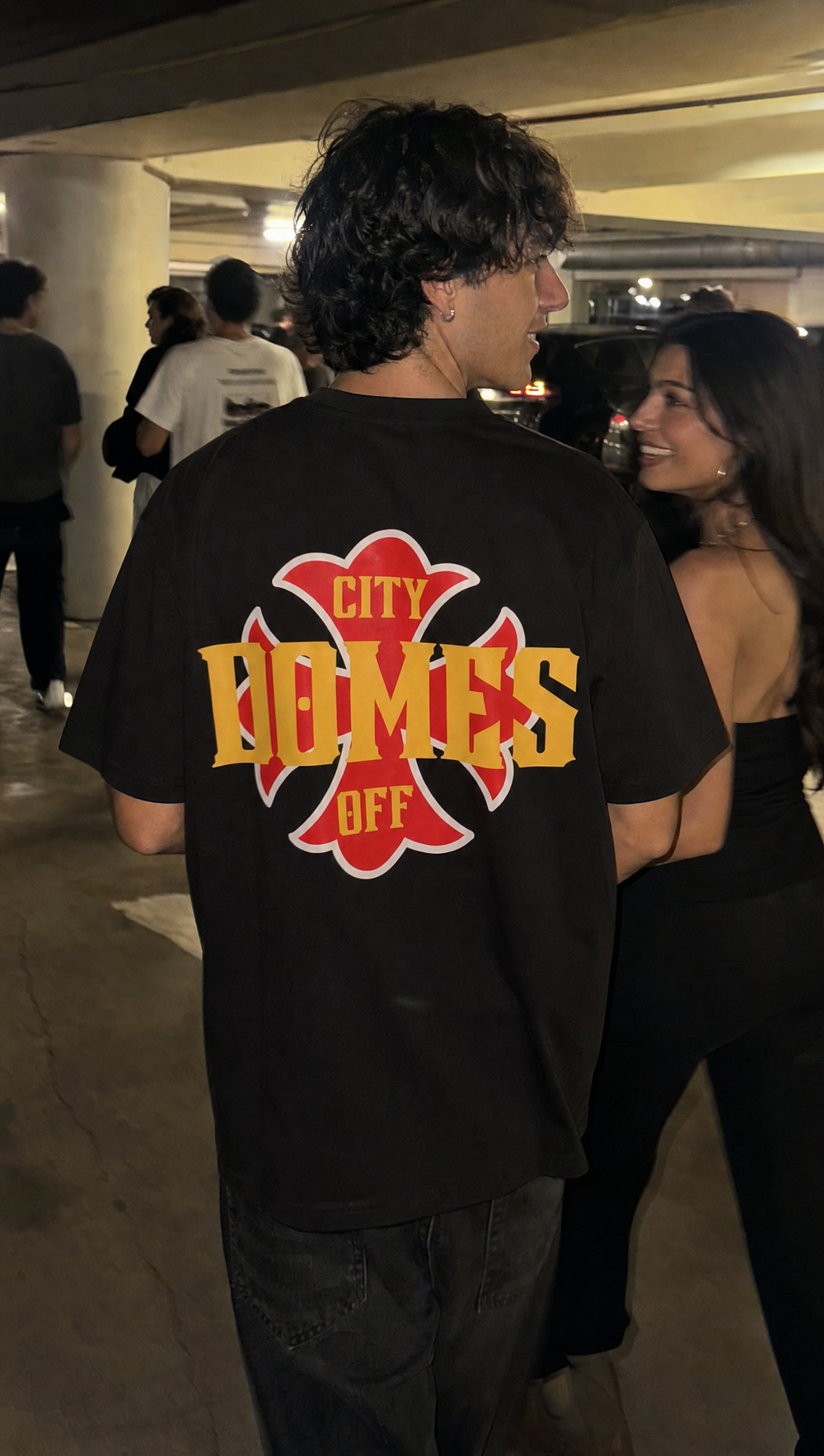 City Off Domes Yellow City Brown T-shirt