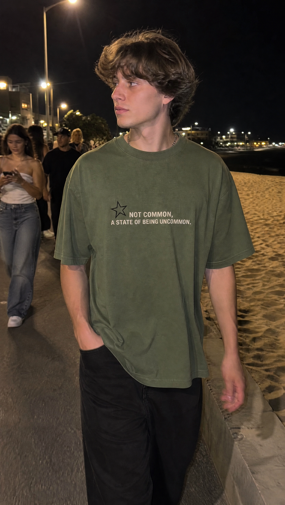 City Off Domes System Denied Forest Green T-shirt