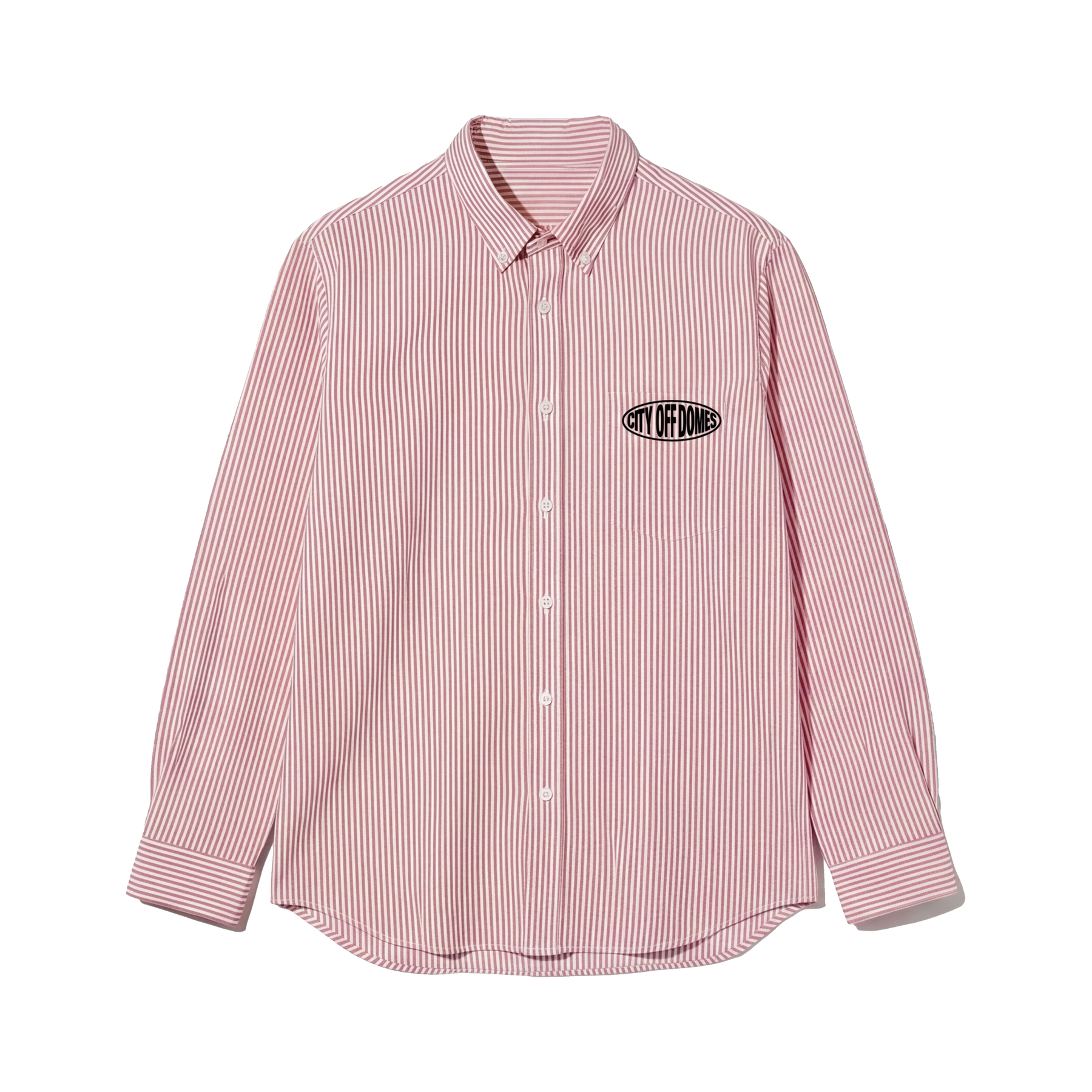 City Off Domes Rock Star Pink Stripe Shirt