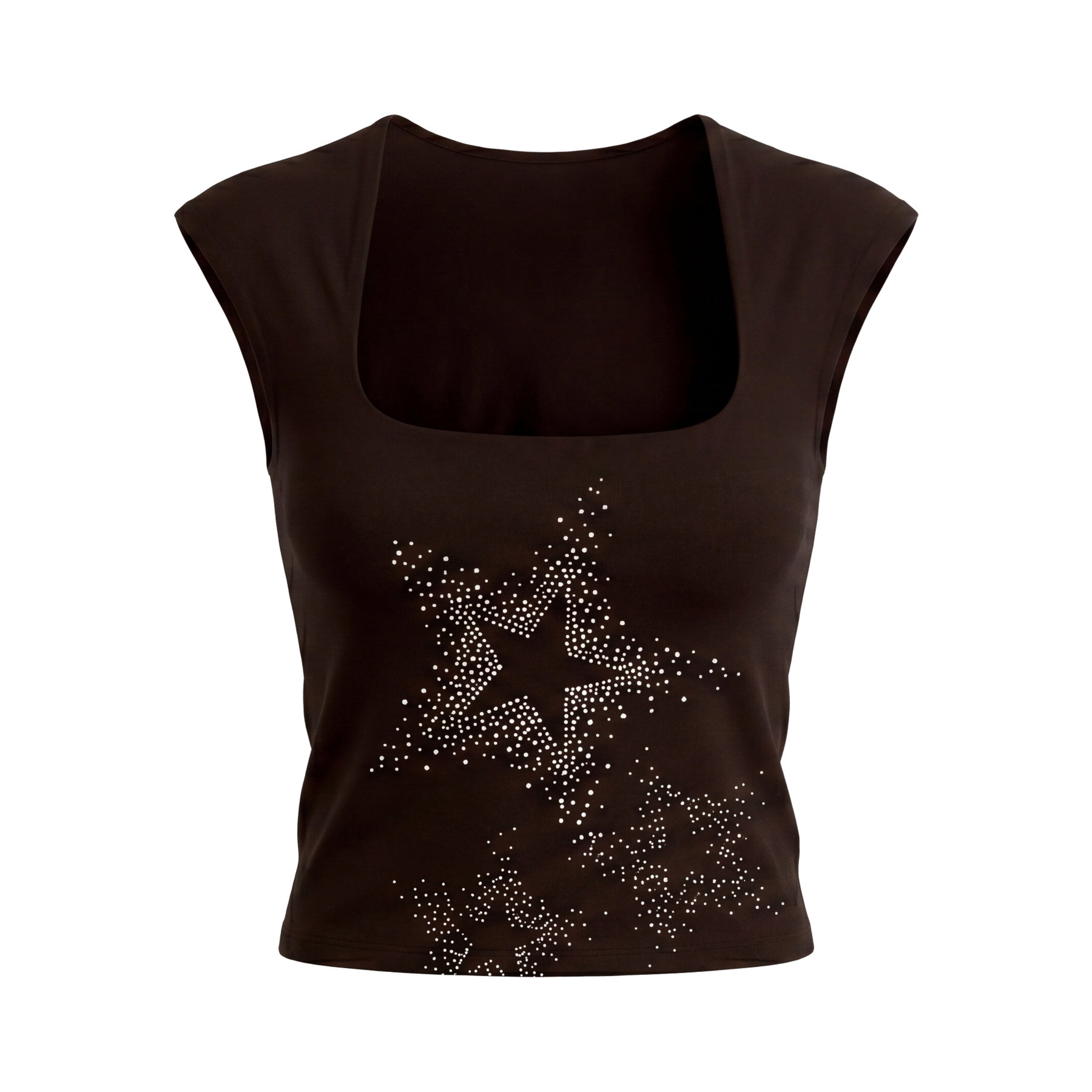 City Off Domes Star Explosion Brown Tank Top