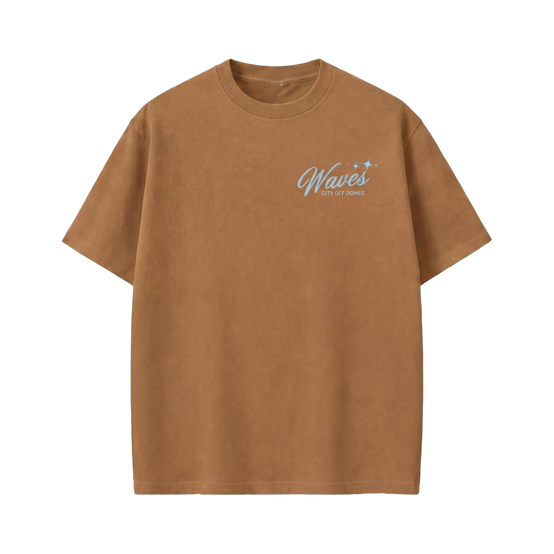 City Off Domes Summer Waves Brown T-shirt