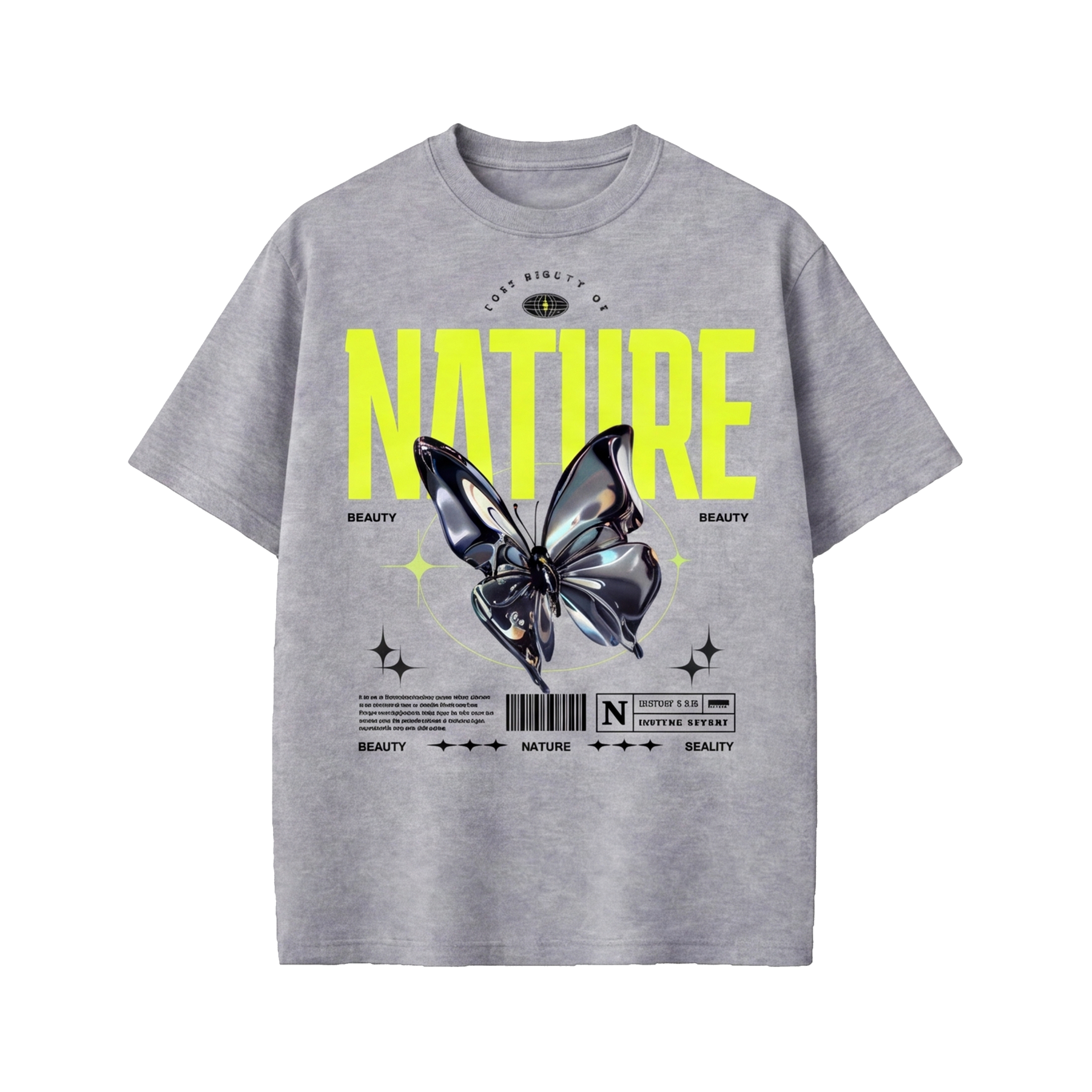 City off domes Nature Gray T-shirt