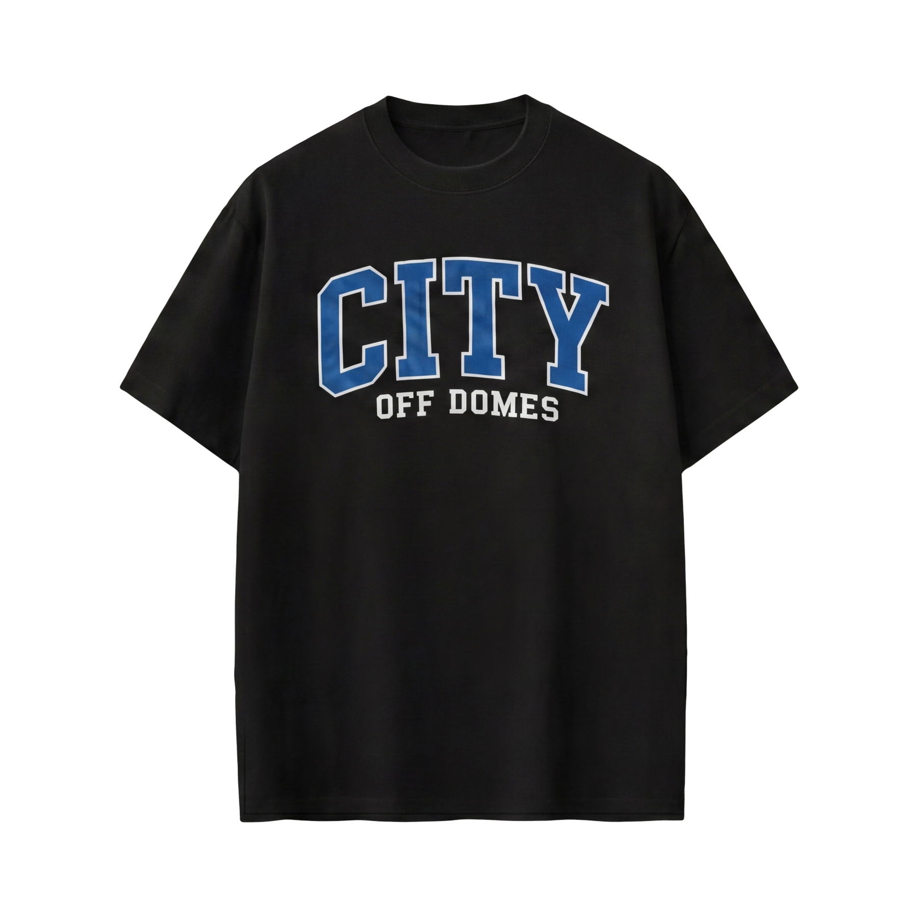 City Off Domes Blue City Black T-shirt