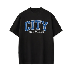 City Off Domes Blue City Black T-shirt