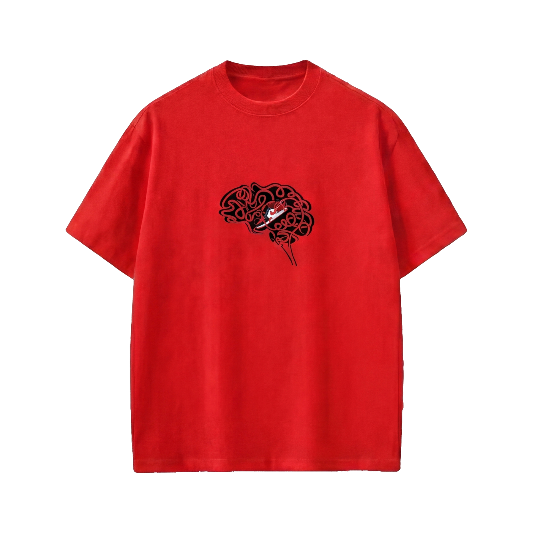 City Off Domes Hustle Brain RedT-shirt