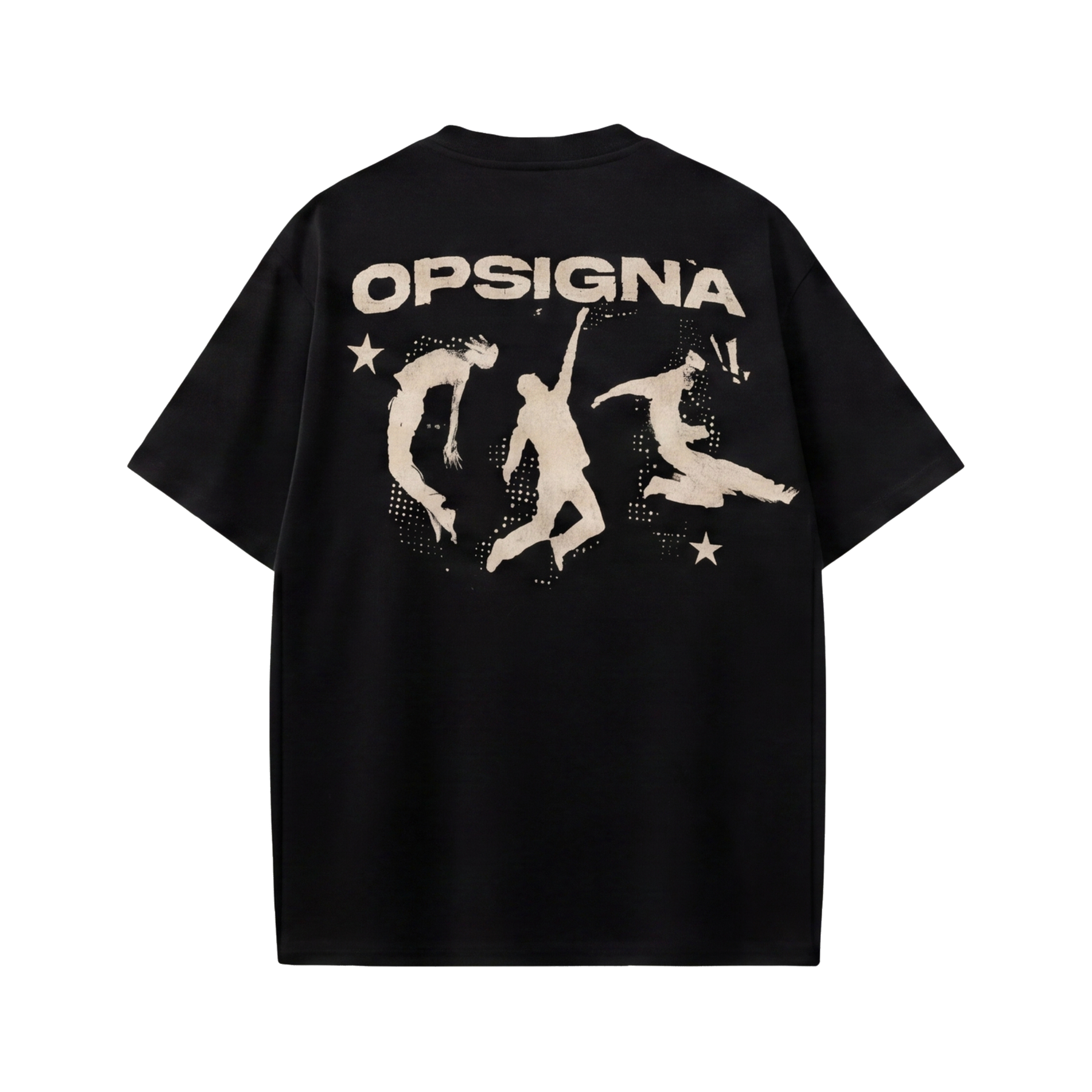 City Off Domes Two Stars Black Tshirt
