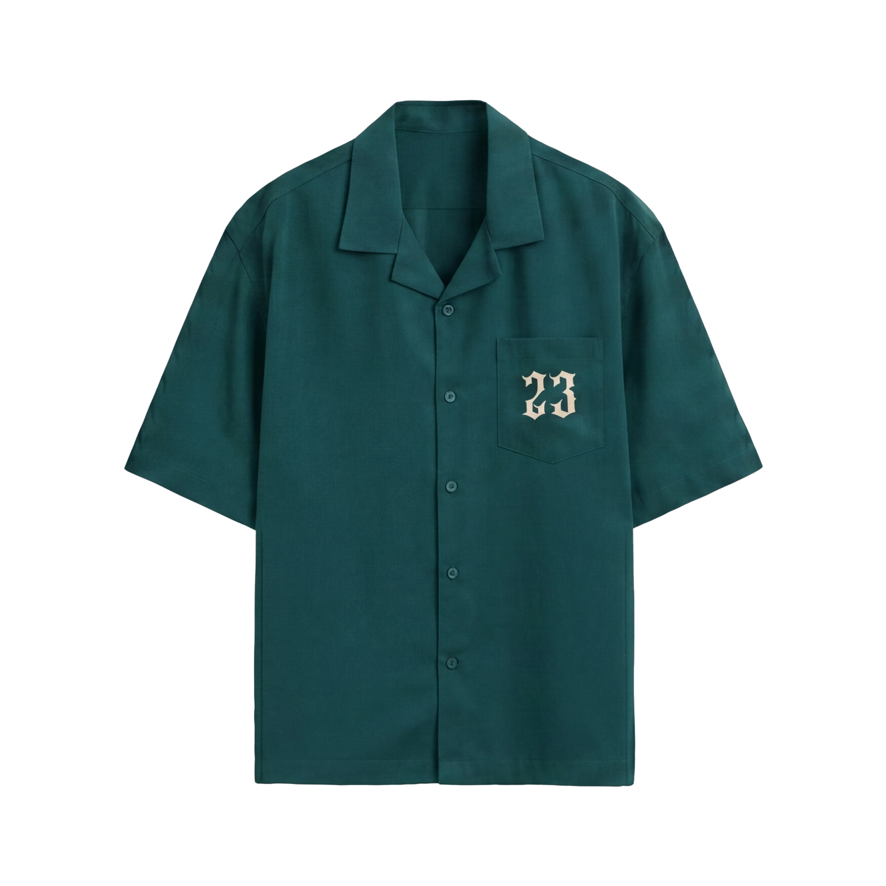 City Off Domes Icon Range Green Bowling Shirt