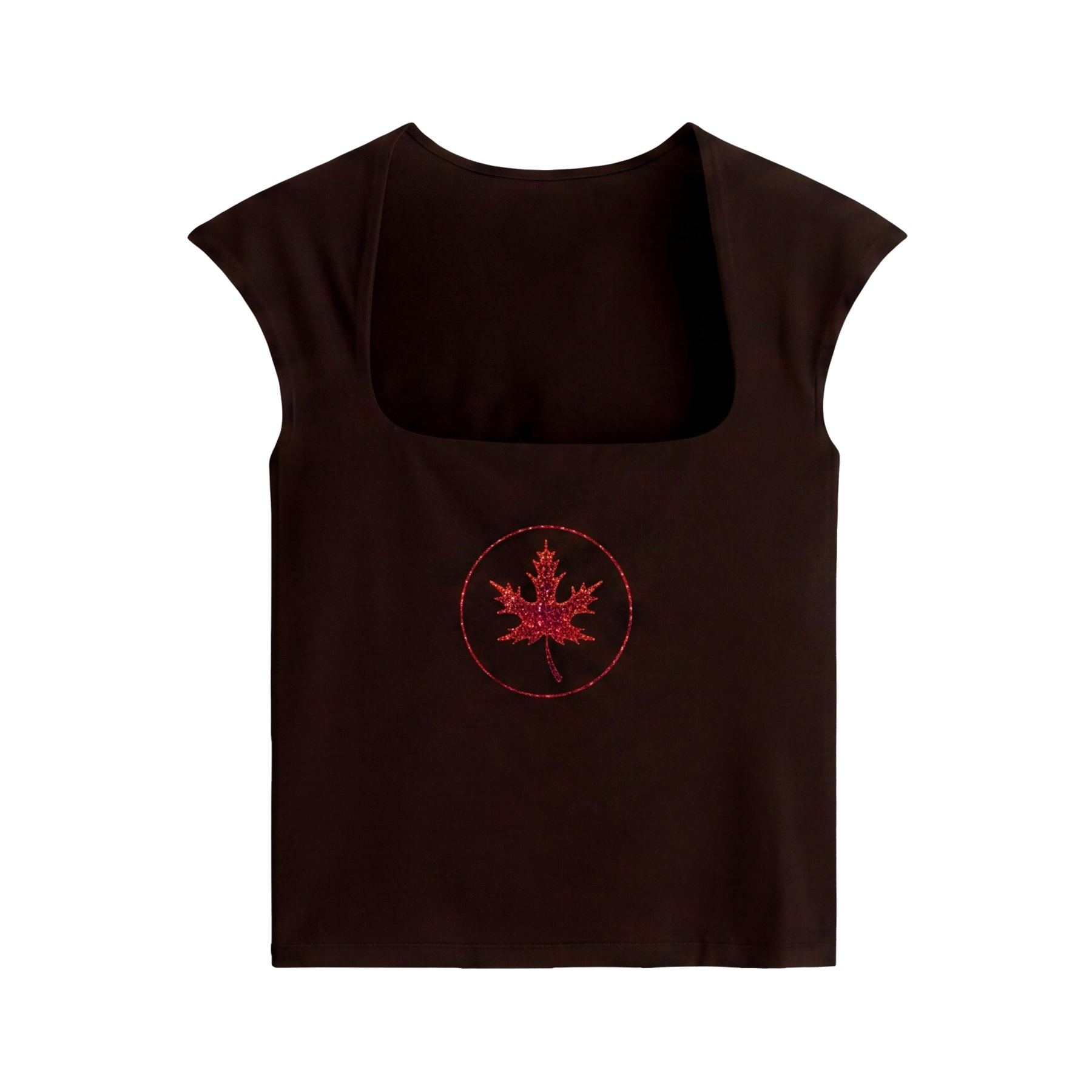 City Off Domes Particle Storm Brown Tank Top
