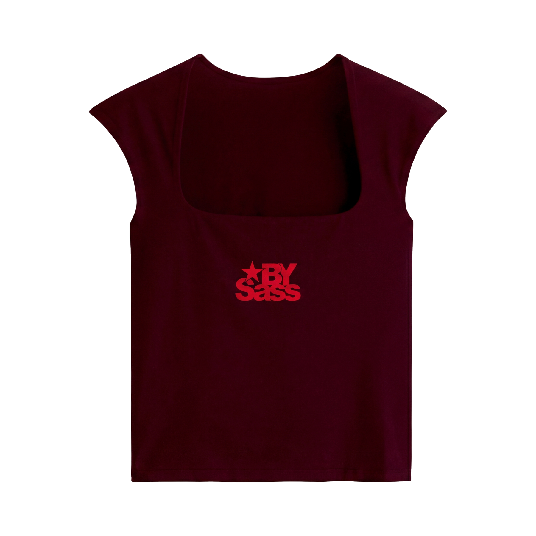 City Off Domes By Sass Maroon Tank Top