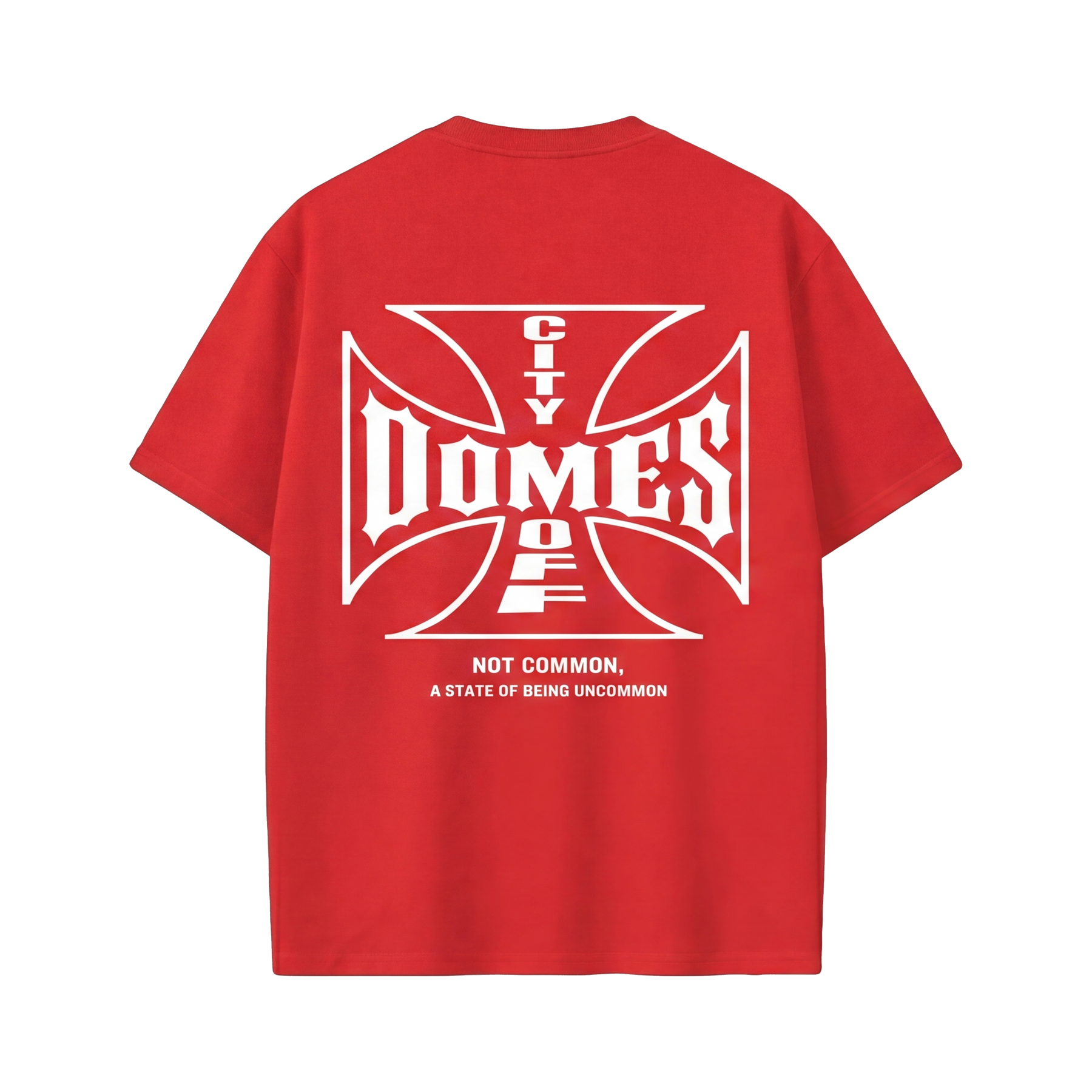 City Off Domes Not Common Red T-shirt