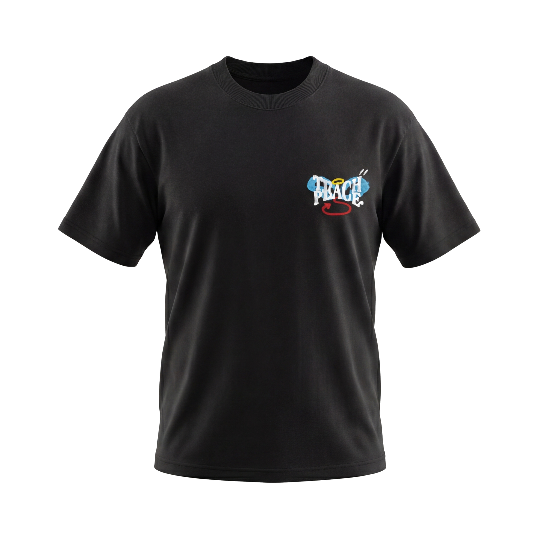City Off Domes Peace  Black Tshirt