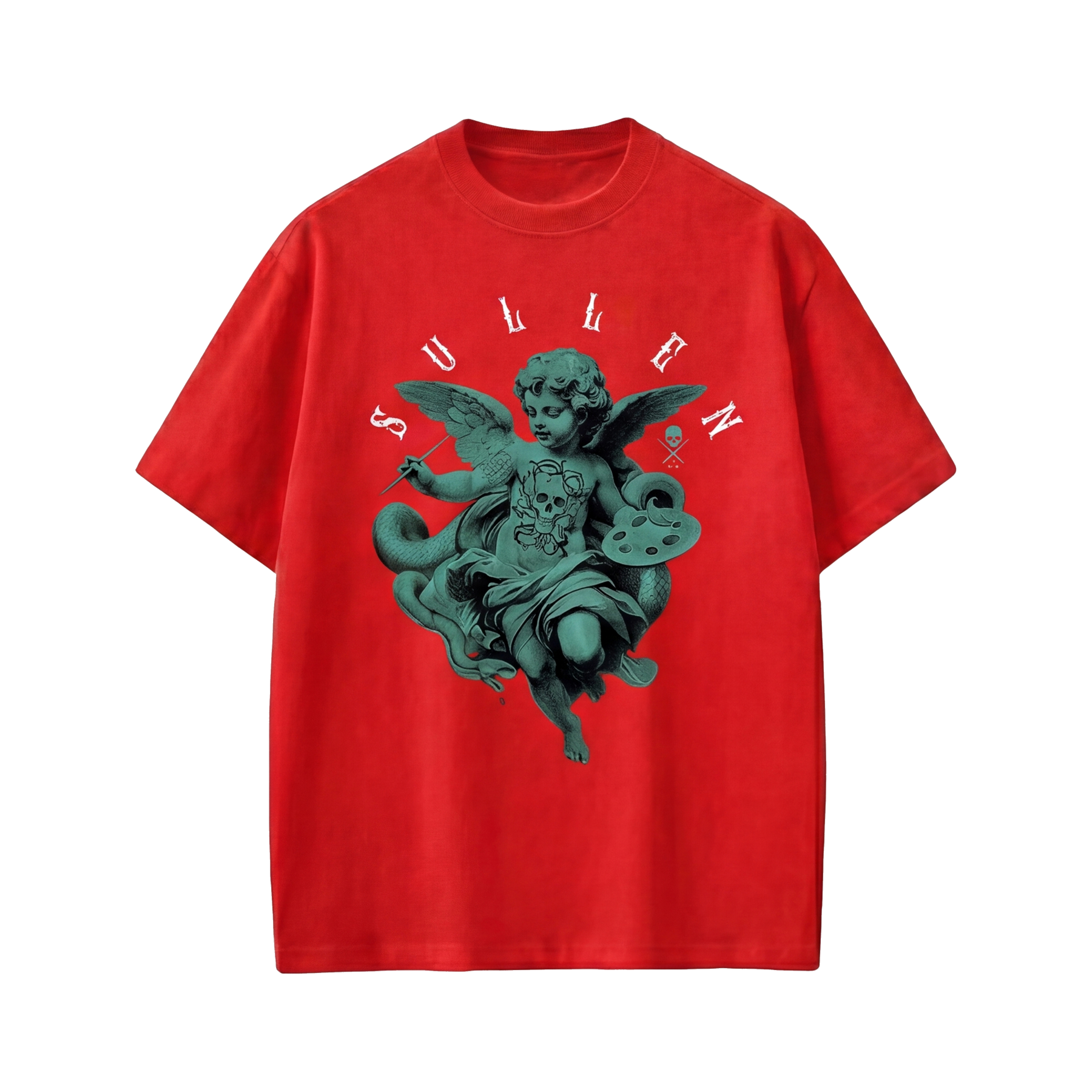 City Off Domes Silent Mind Red T-shirt