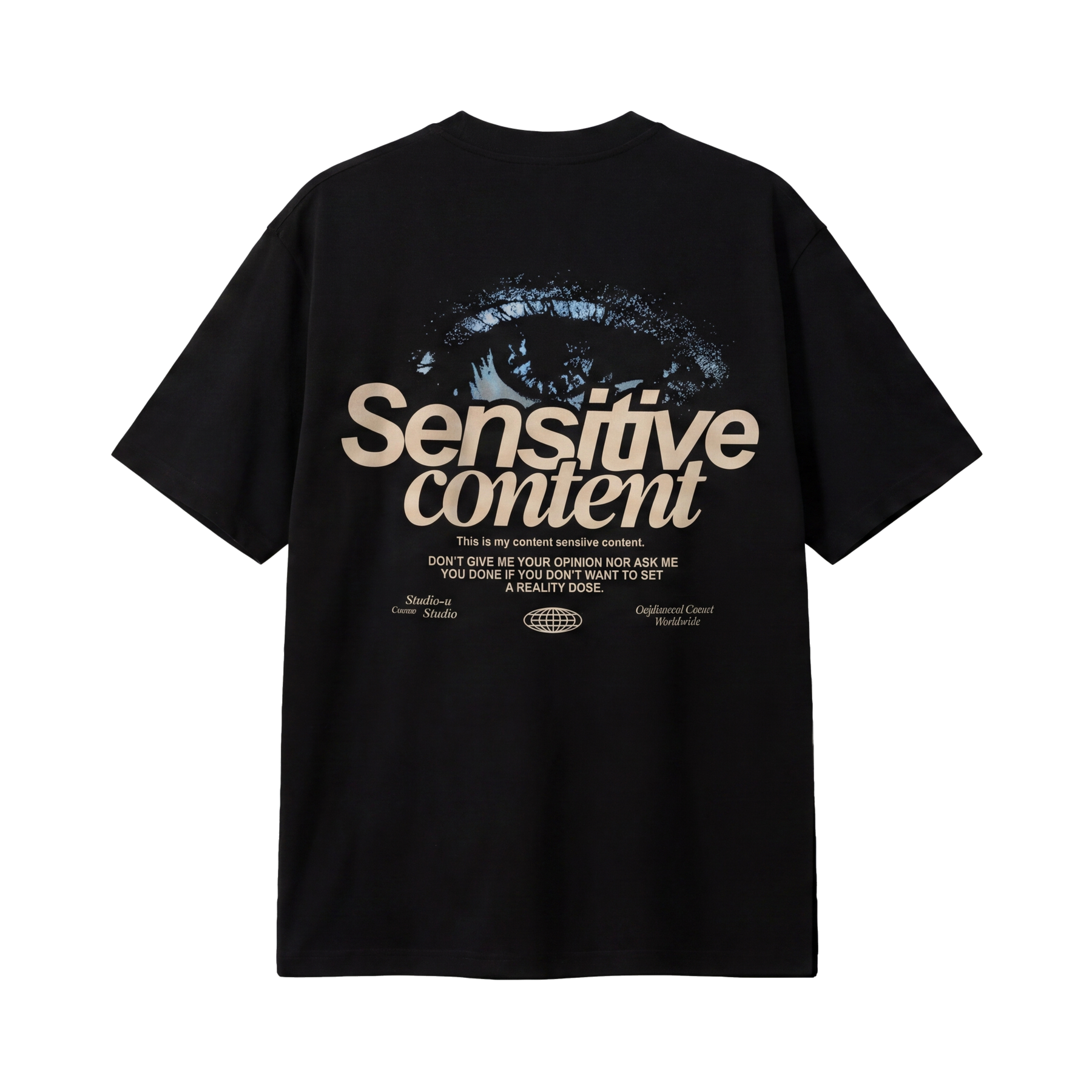 City Off Domes Senstive Content Black T-shirt