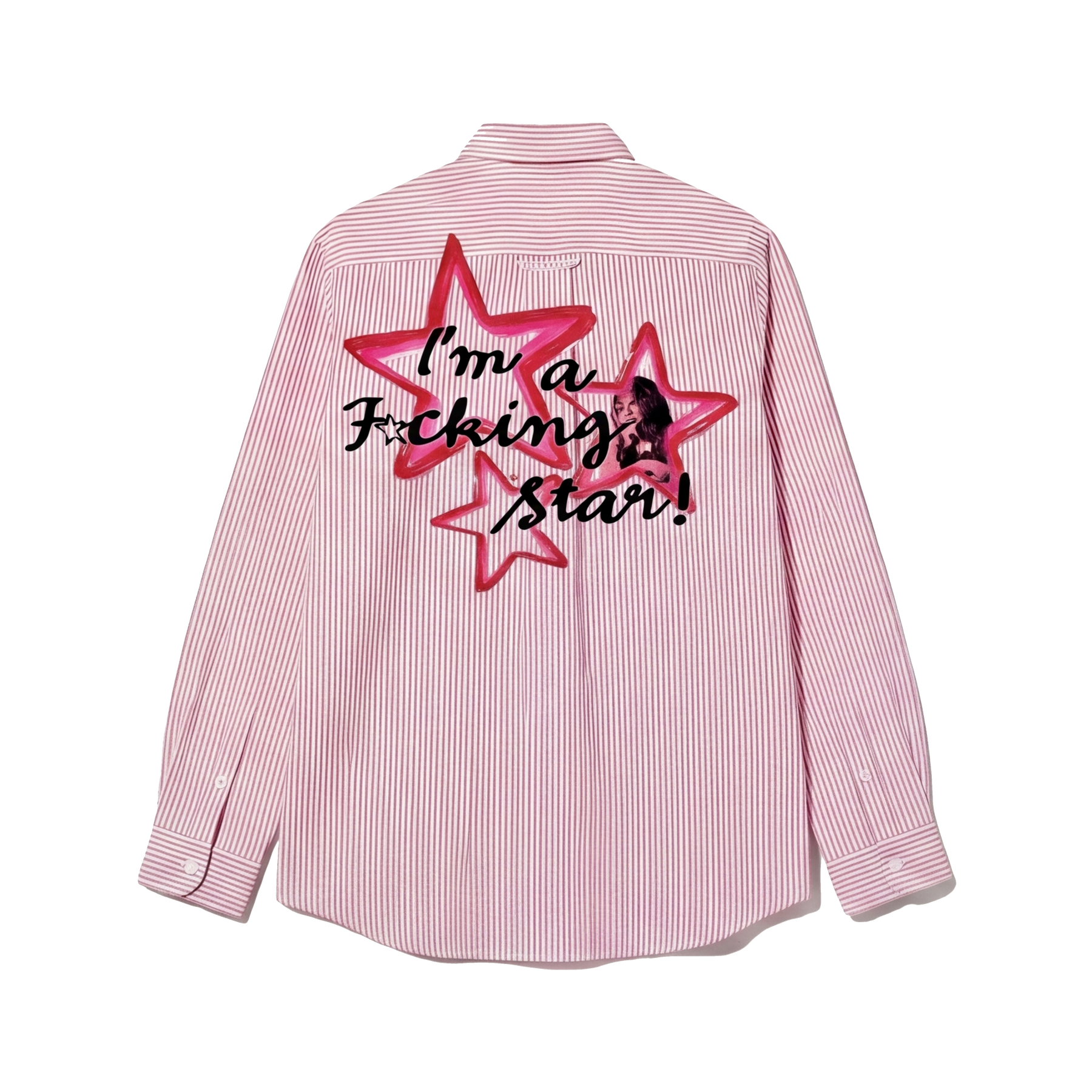 City Off Domes Rogue Star Pink Stripe Shirt