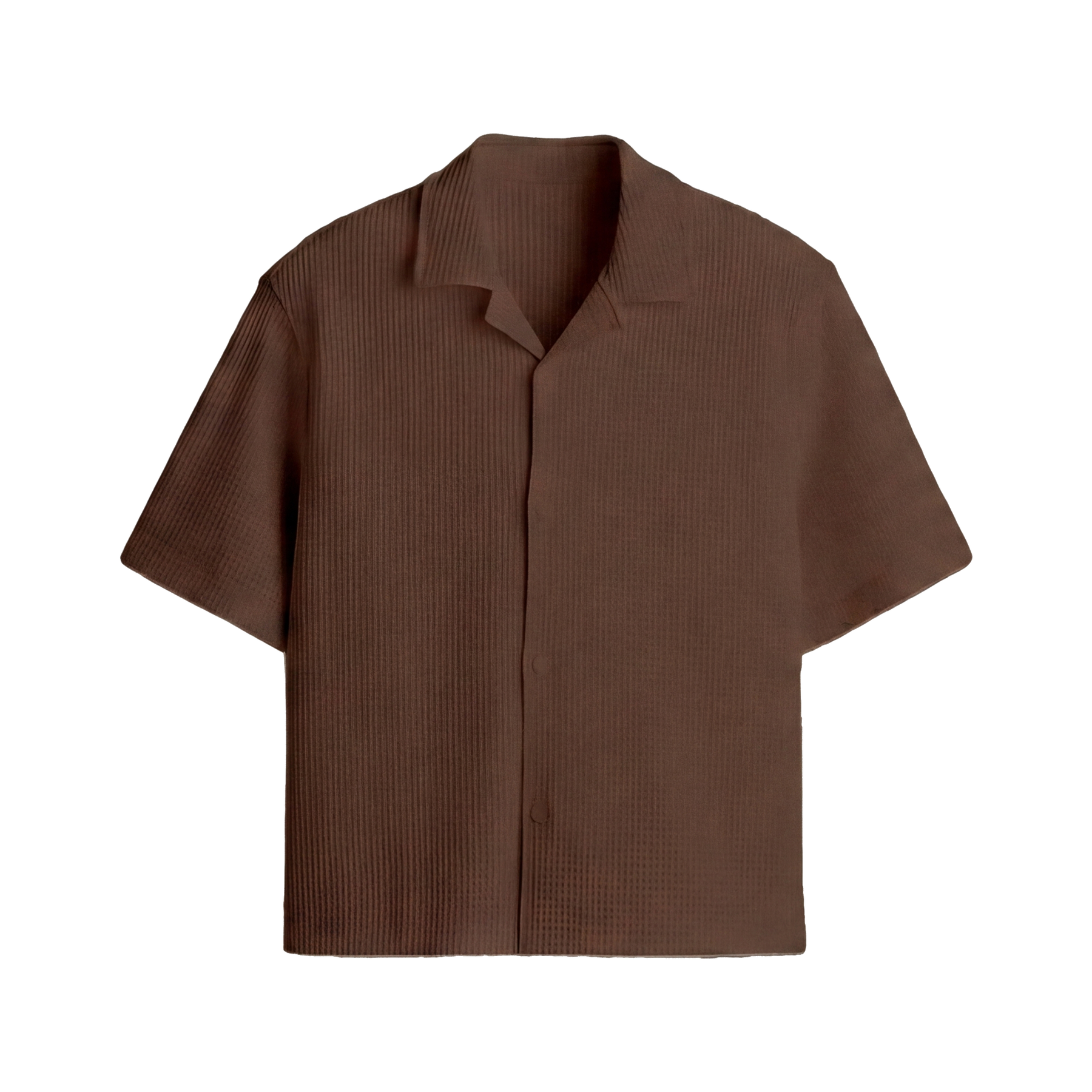 City Off Domes Waffle Shirt Brown