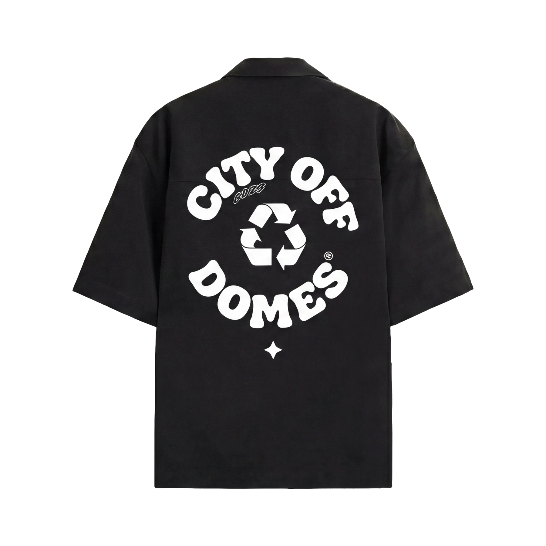 City Off Domes Dynasty Wear Black Bowling Shirt