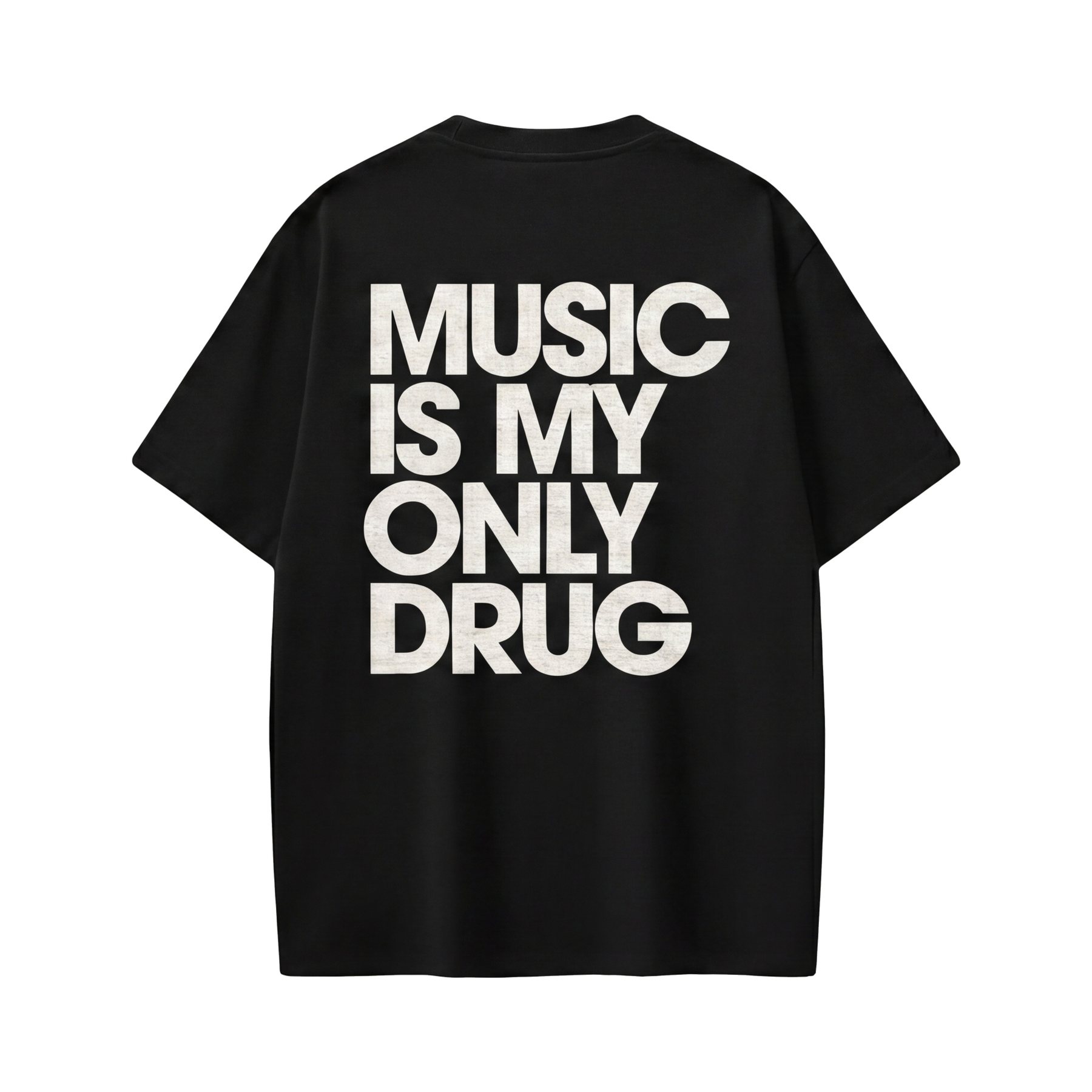 City Off Domes Rhythm Over Everything Black T-shirt