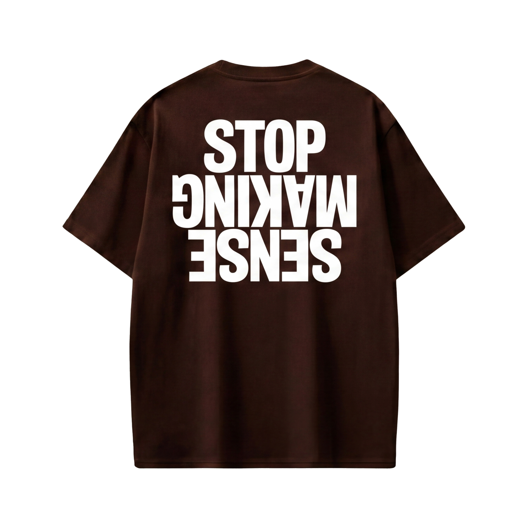 City Off Domes Make Sense Dark Brown T-shirt