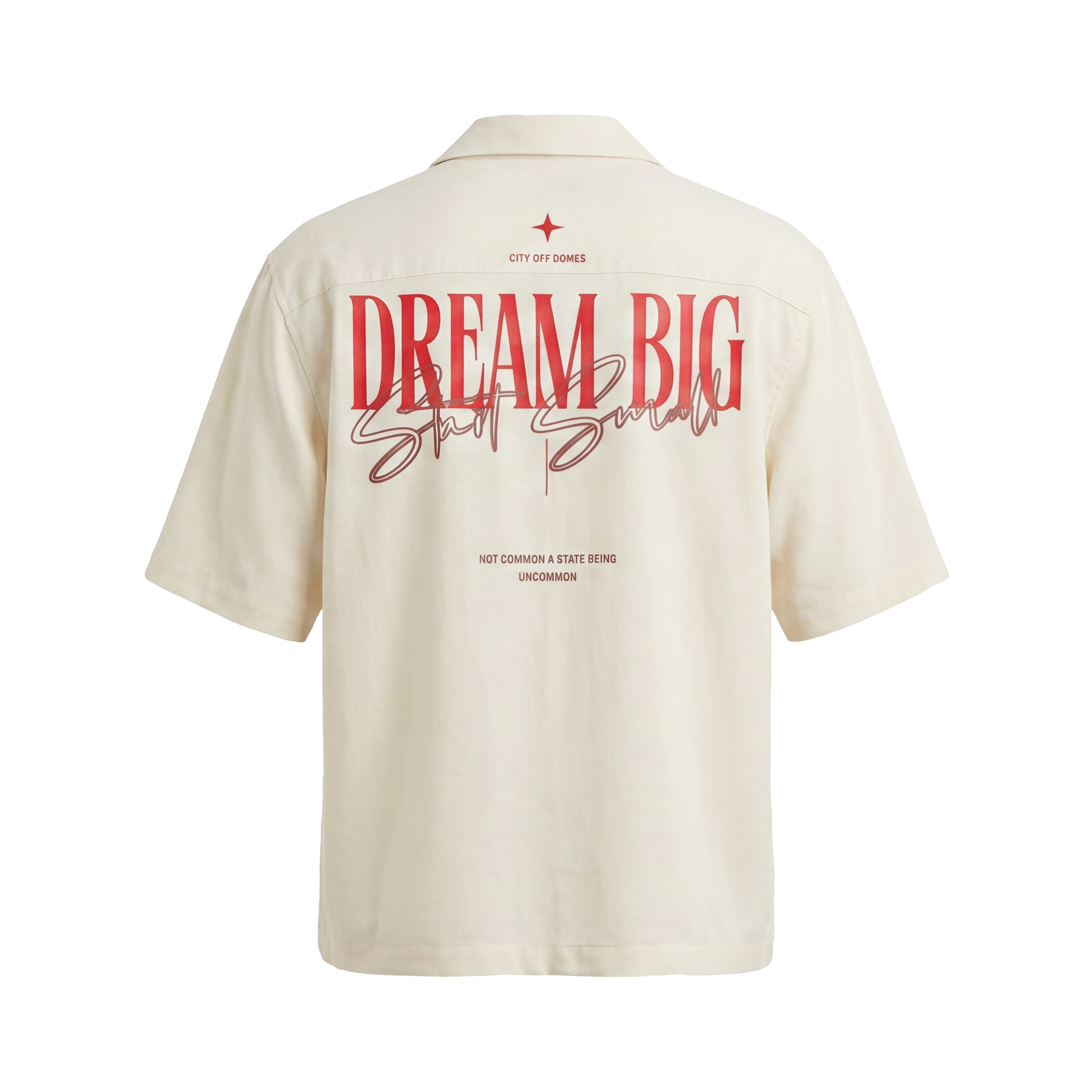 City Off Domes Ink Reverie White Bowling Shirt