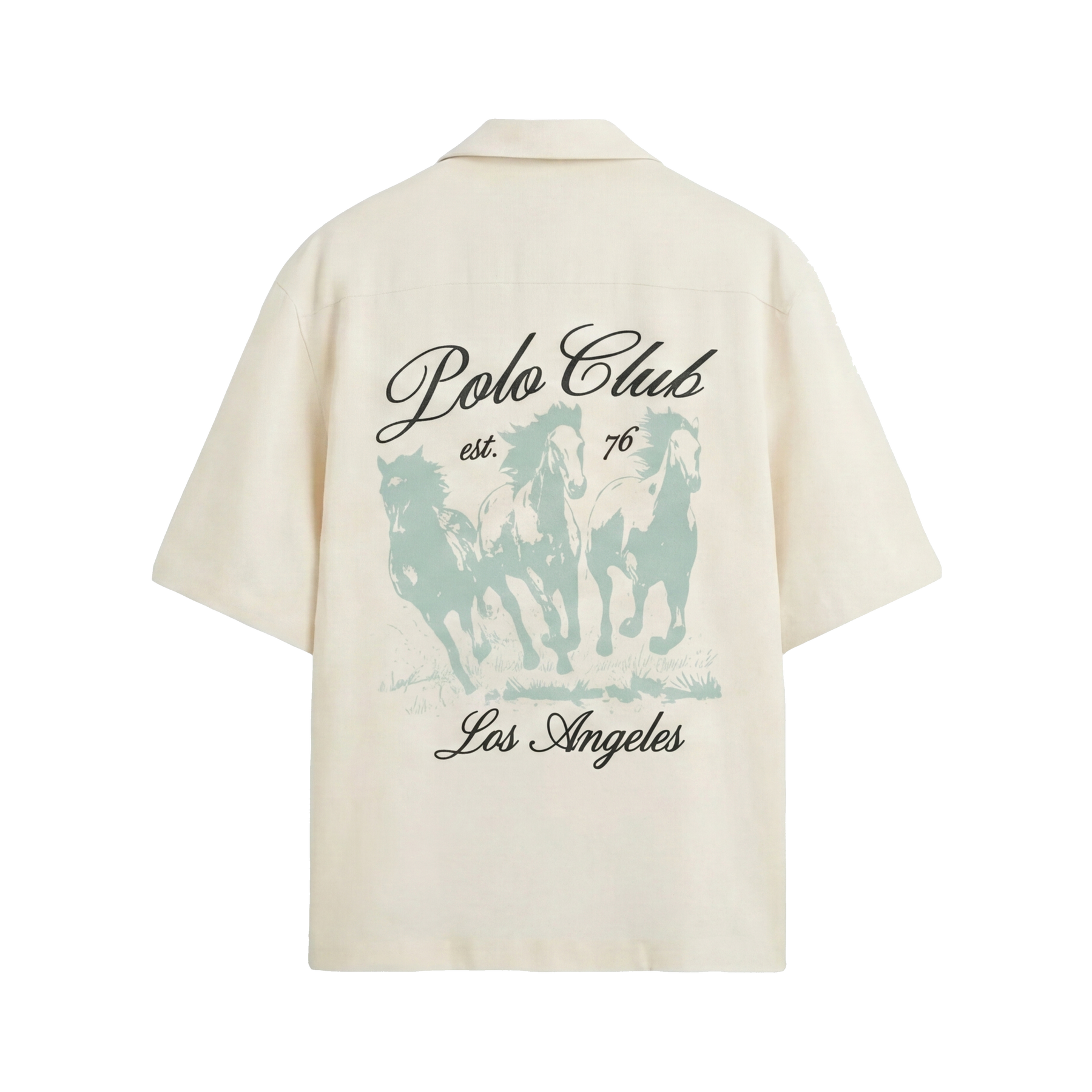 City Off Domes Polo Club White Bowling Shirt